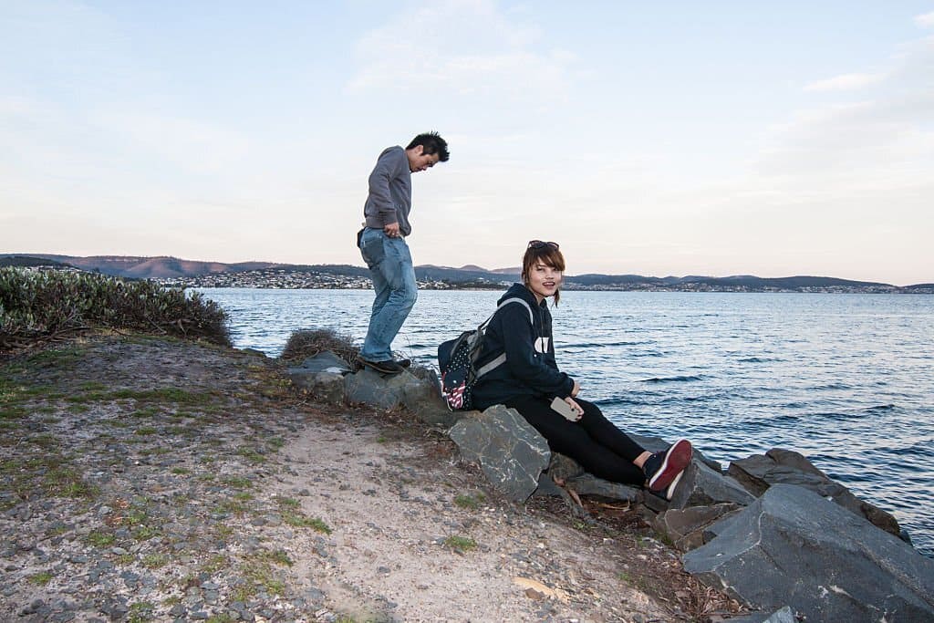 Les moments futiles à la plage